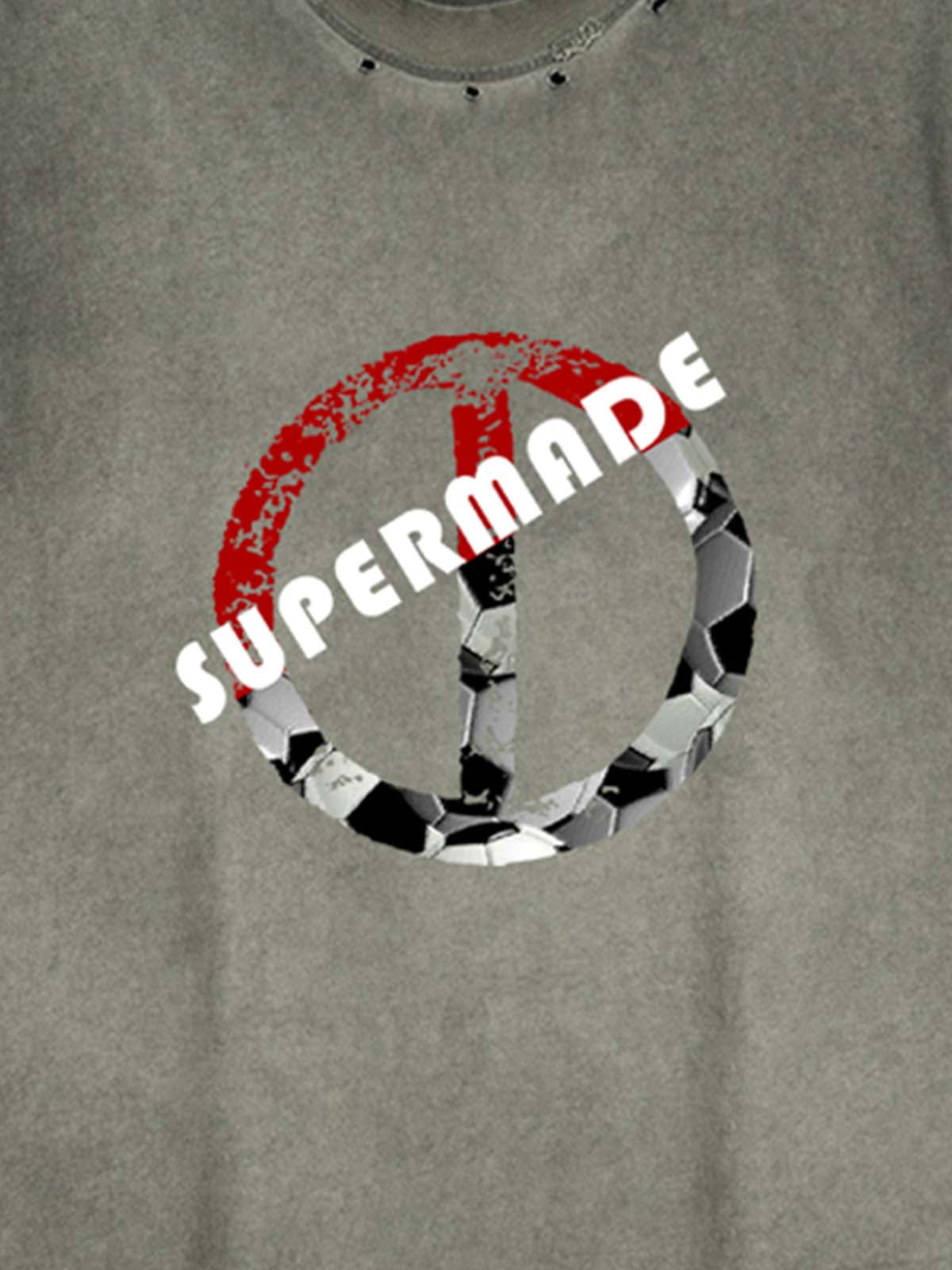 Supermade Soccer Circle Graphic Sleeveless T-Shirt 
