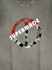 Supermade Soccer Circle Graphic Sleeveless T-Shirt 