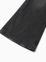 Scorpion Embroidered Appliqué Micro-Flare Jeans