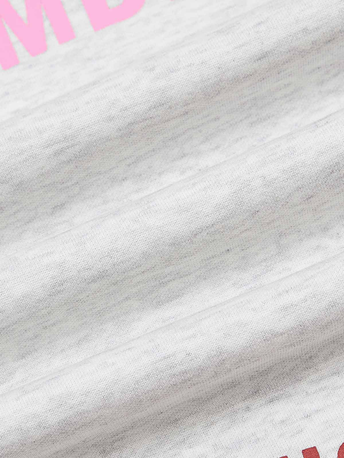 Pantalon de survêtement à jambes larges avec typographie multicolore