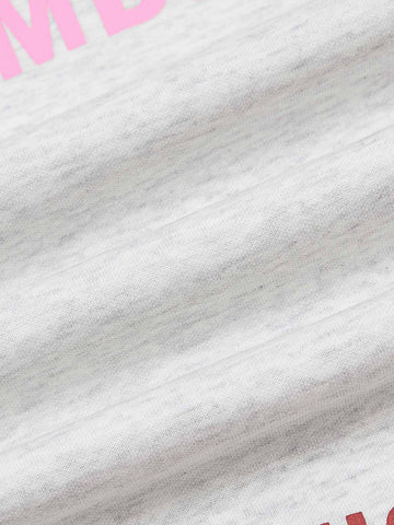 Pantalon de survêtement à jambes larges avec typographie multicolore