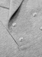Shawl Collar Button Detail T-Shirt
