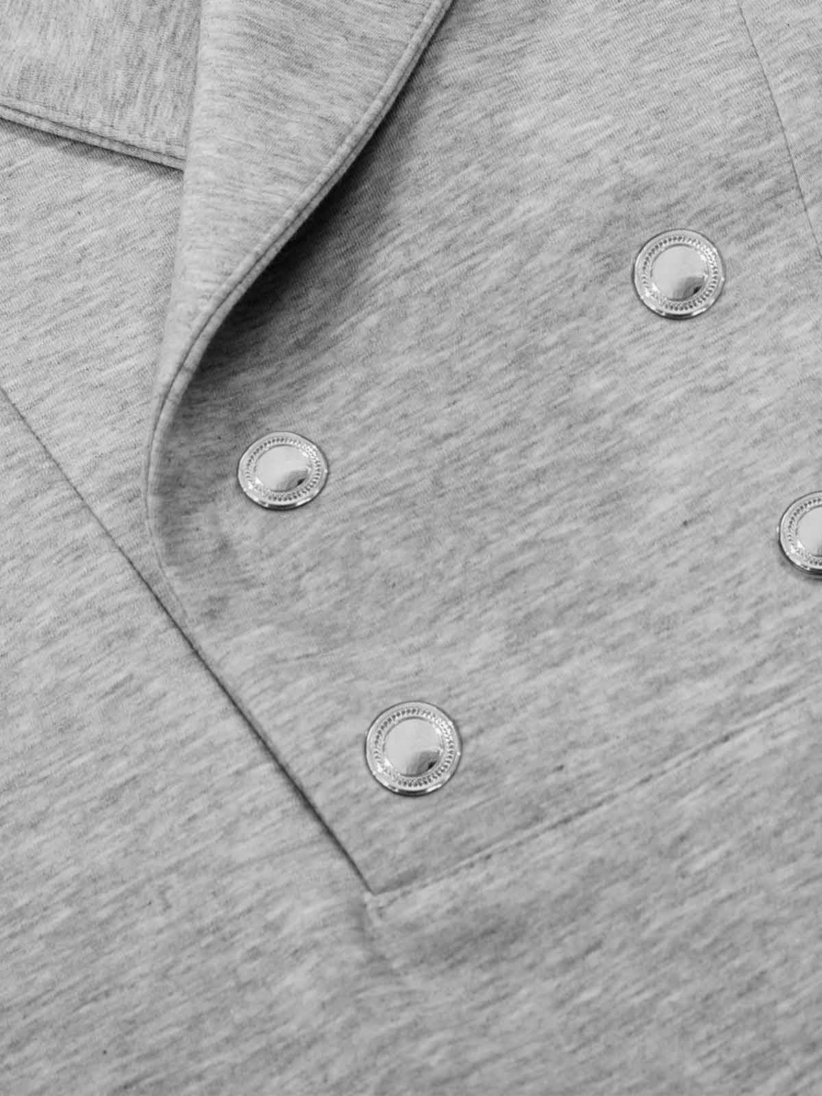 Shawl Collar Button Detail T-Shirt