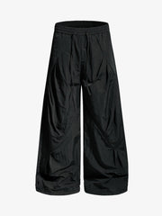 Relaxed Draped Wide Leg Pants 