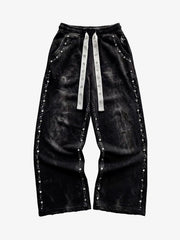 Distressed Rhinestone Sweatpants