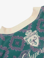 Always Strive Green Patterned Jersey V-Neck T-Shirt 