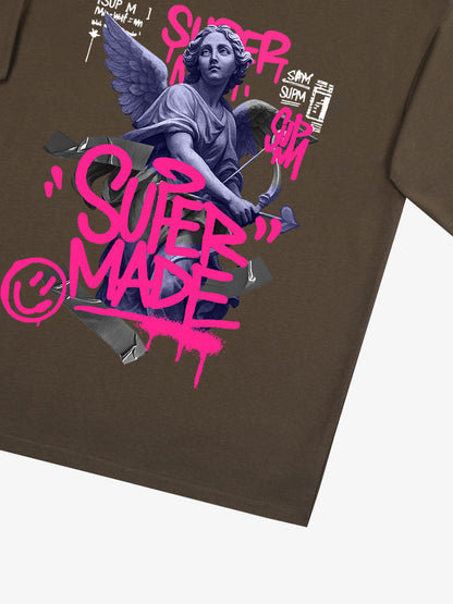 Street Lucky Angel graphic design T-shirt 