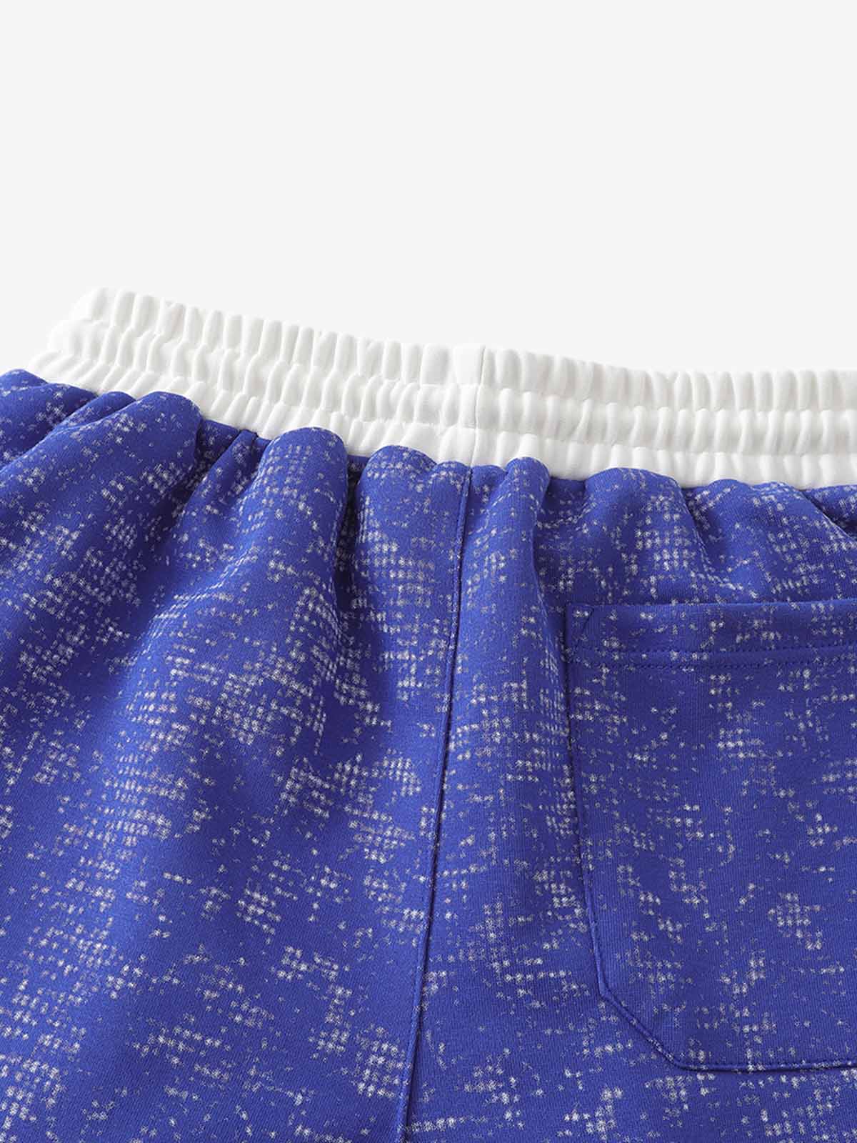 Textured Knit Wide-Leg Drawstring Pants