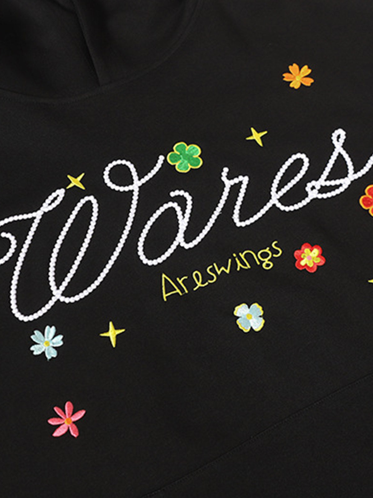 Embroidered Floral Hoodie for Casual Wear - Perfect for Spring and Fall 