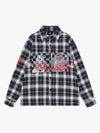 Floral Letter Embroidered Long Sleeve Shirt