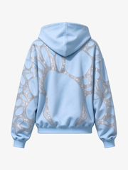Spiderweb Graphic Full-Zip Hoodie & Sweatpants Set