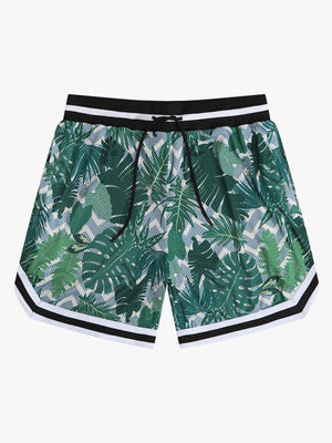 Retro-Basketballshorts aus Mesh mit Kordelzug