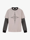 American Retro Street Style Layered Long Sleeve Tee