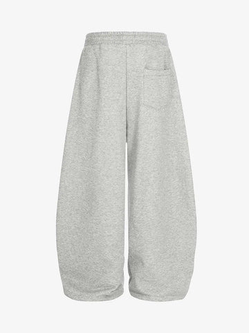 Retro Contrast Panel Drawstring Sweatpants 