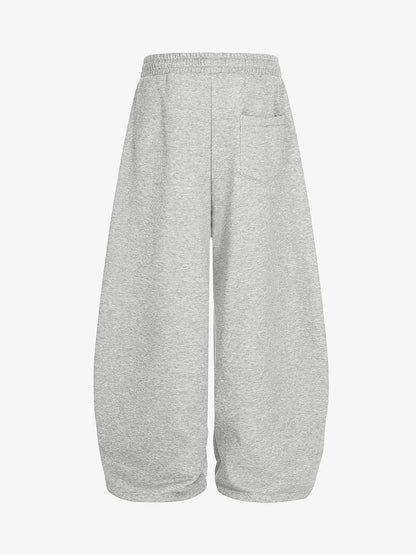 Retro Contrast Panel Drawstring Sweatpants