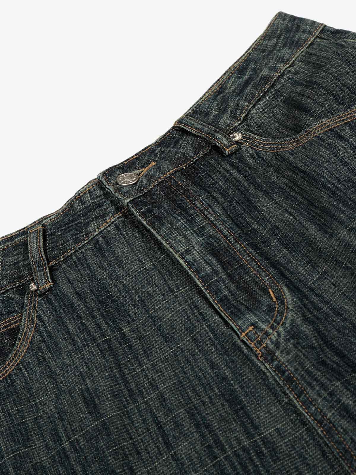 Wide-Leg High-Waisted Denim Trousers for Modern Fashionistas 