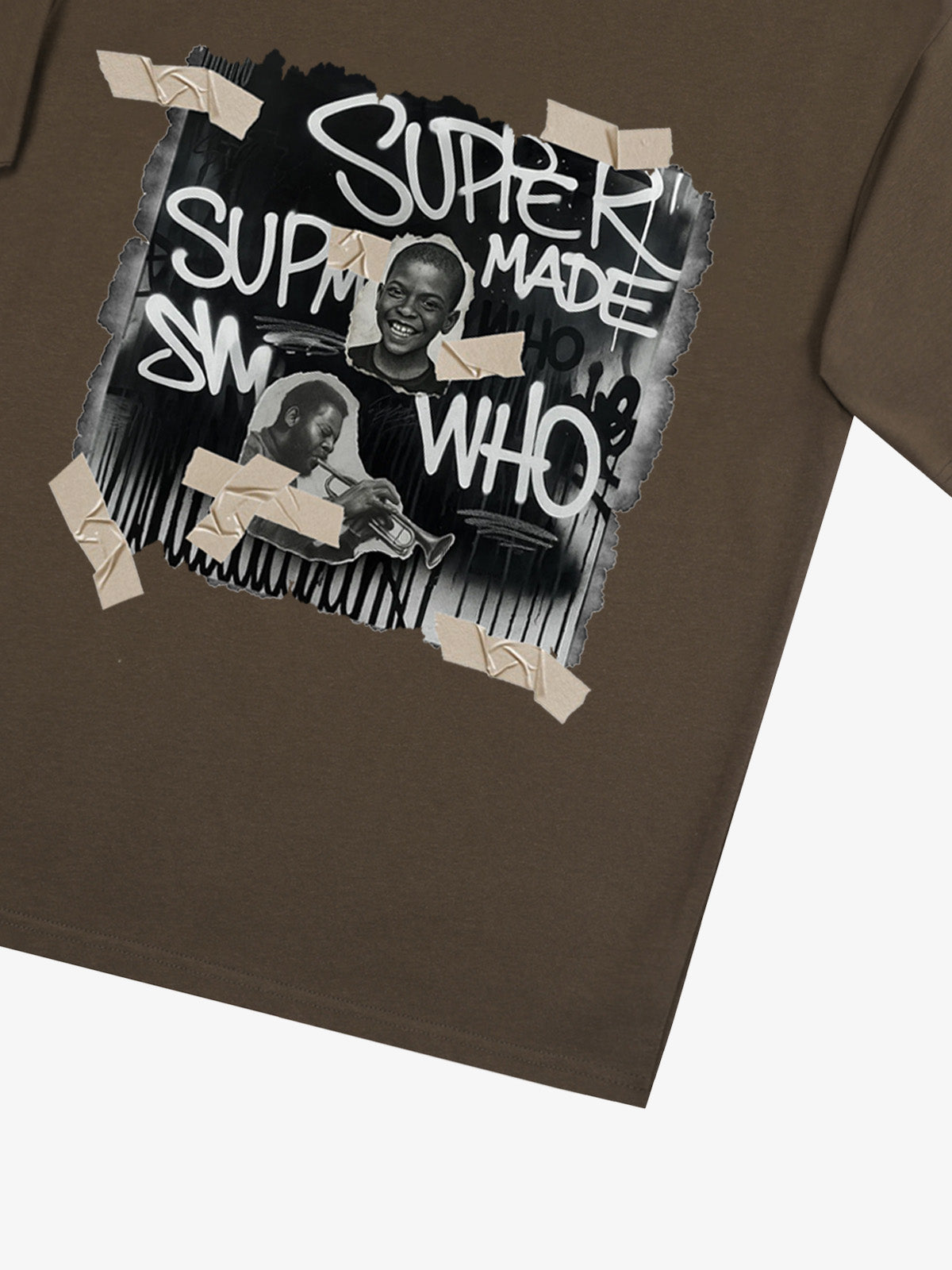 Supermade Street Retro Character Collage T-shirt 