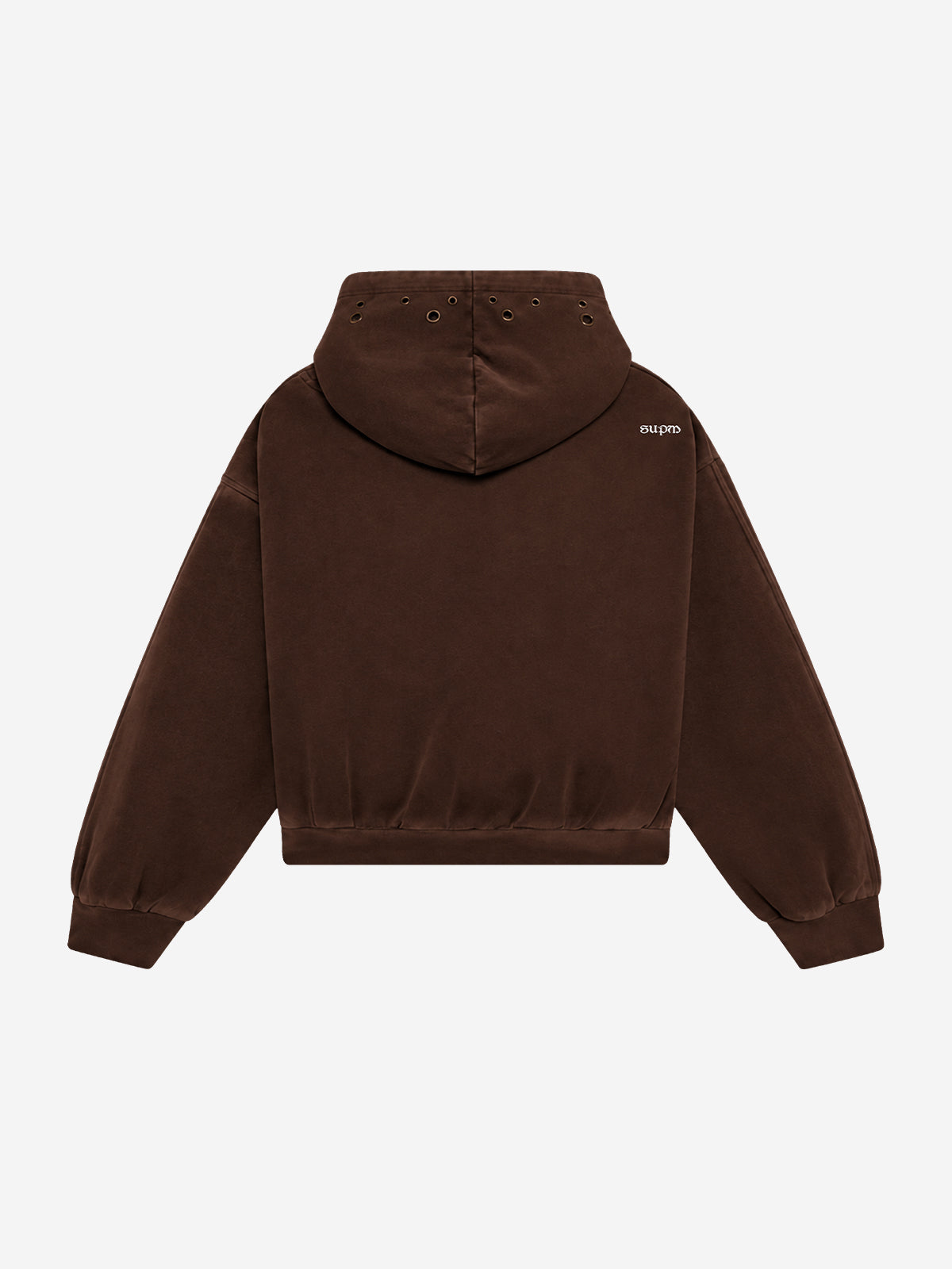Vintage-Wash Heavyweight Denim Hoodie