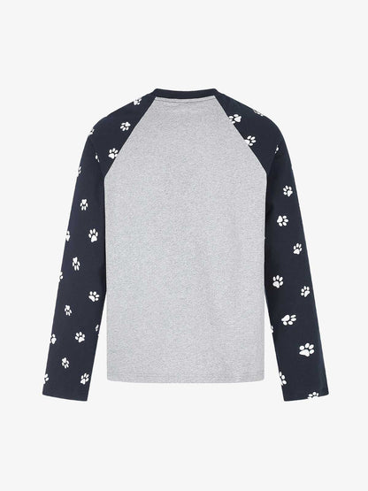 Slogan Raglan Long Sleeve Tee