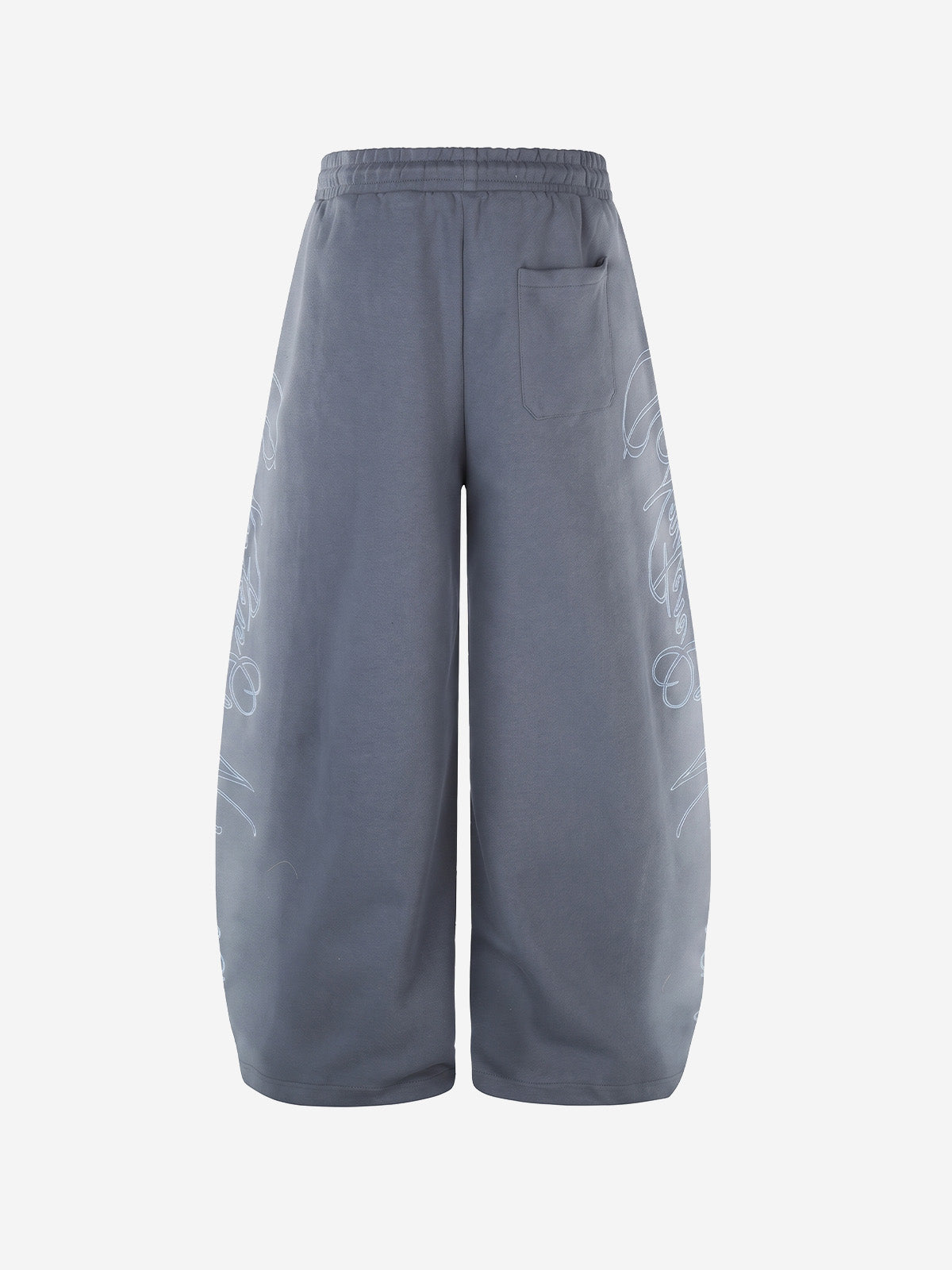 Gradient Washed Embroidered Baggy Sweatpants