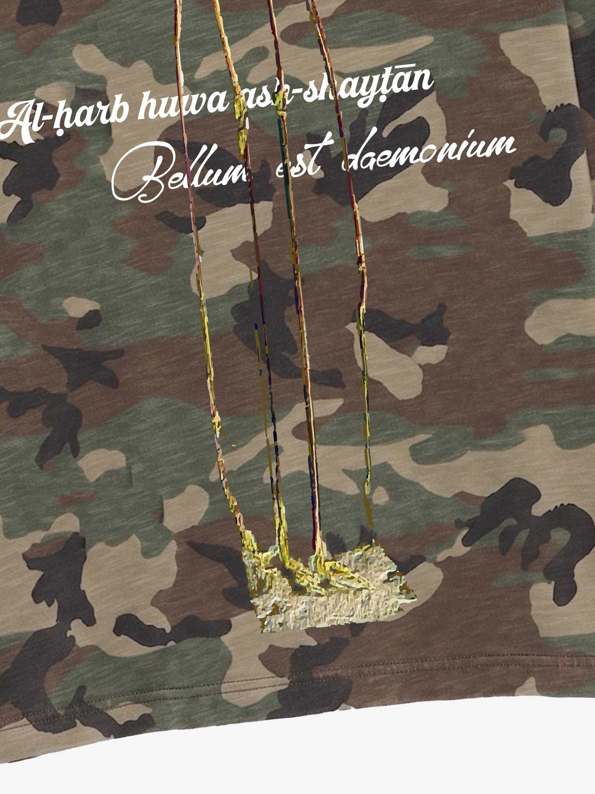 Skull Graphic Camo Long Sleeve Tee