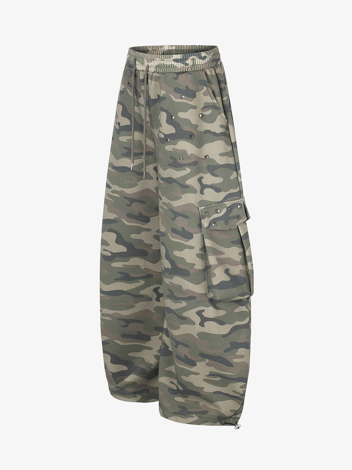Camo Studded Detail Sweatpants