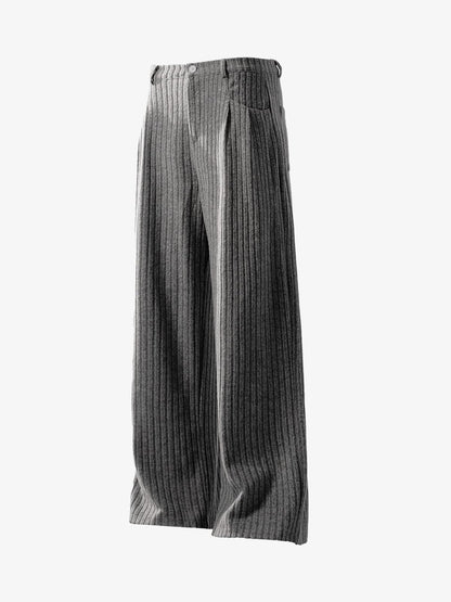 Wide-Leg Striped Trousers for Modern Elegance 