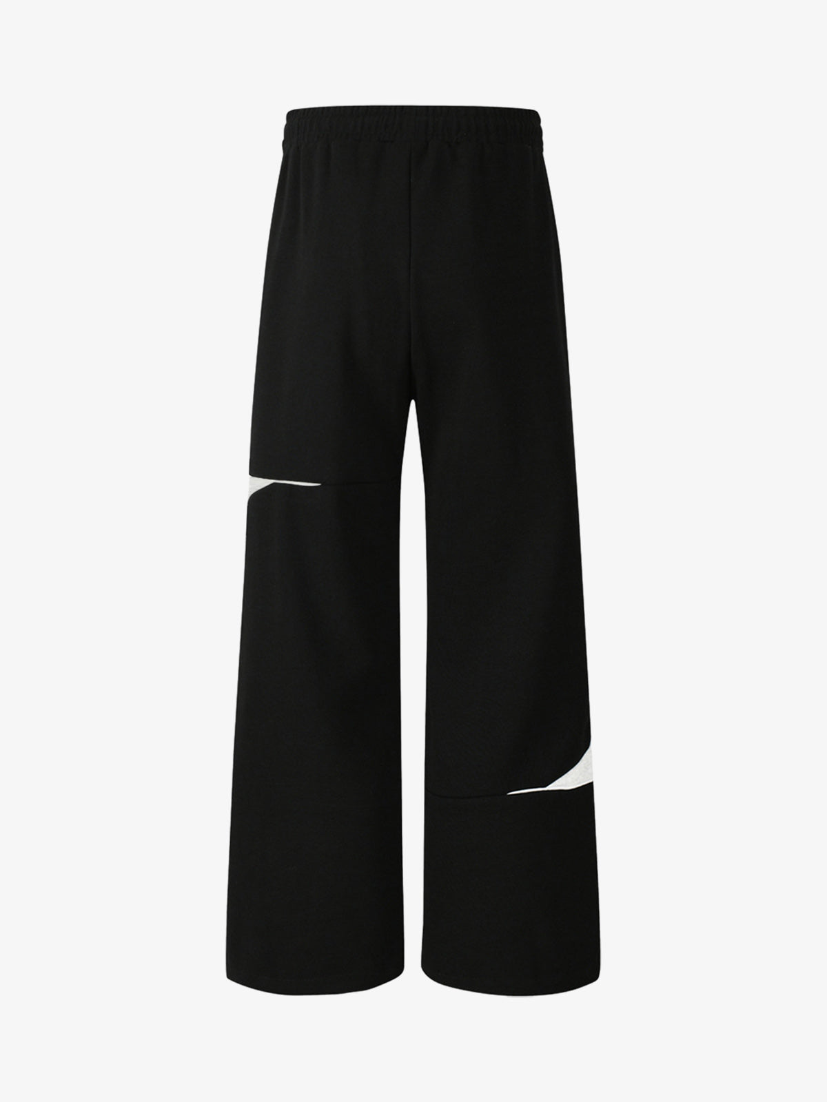 Retro Colorblock Stripe Drawstring Loose Drape Pants 