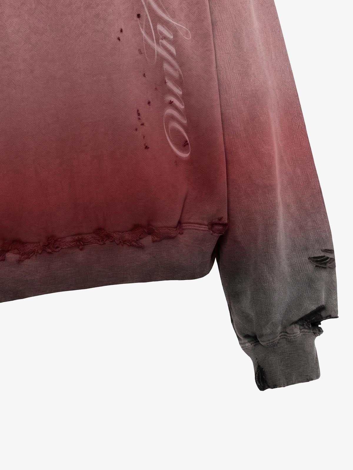 Dip-Dye Gradient Washed Sweatshirt
