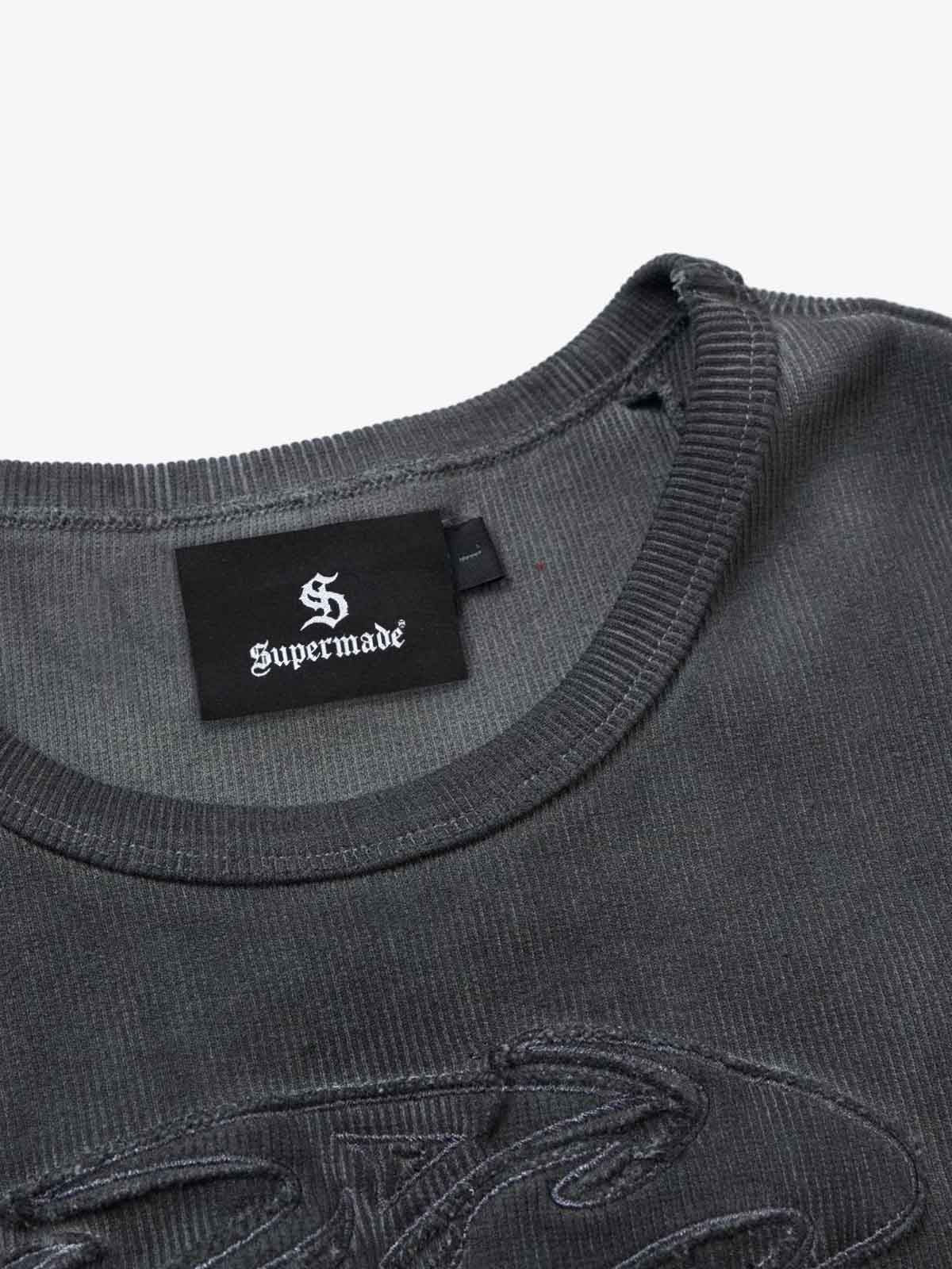 Exposed Seams Washed Knit Vest