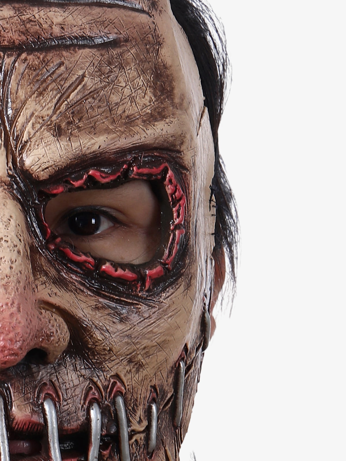 Halloween Zombie Mask with Scary Teeth and Bloody Eyes for Costume Parties 