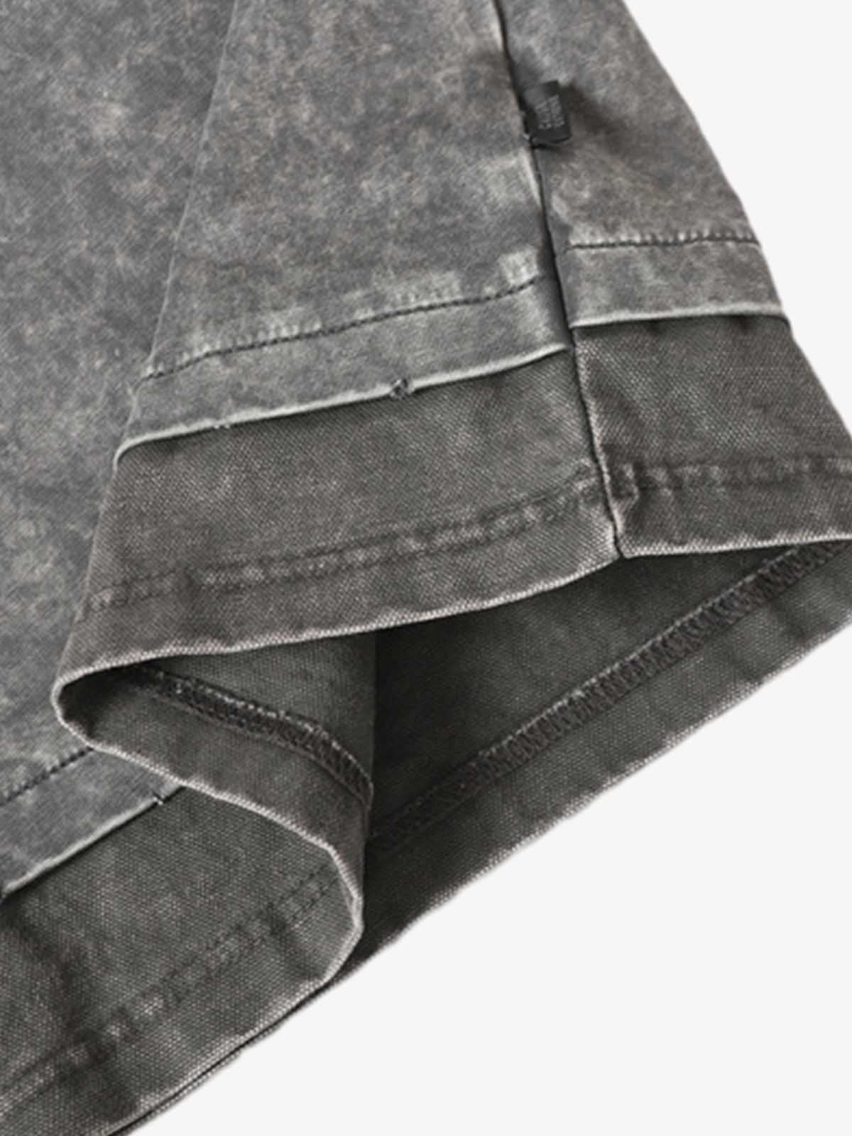 Exposed Seam Washed T Shirt 