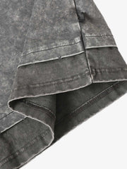 Exposed Seam Washed T Shirt 