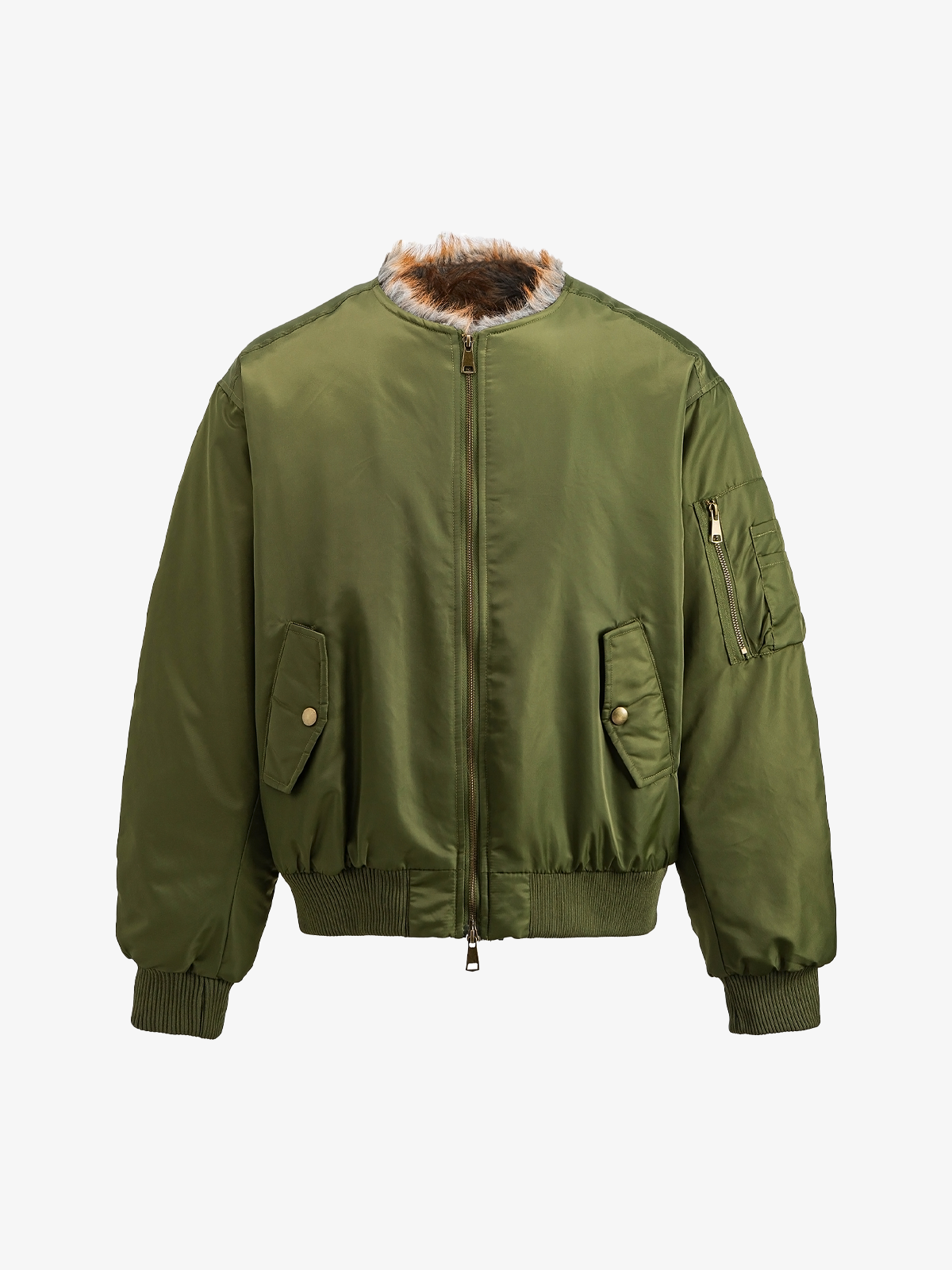Neutral Cotton-Padded Coat