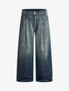 Wide-Leg Denim Trousers for Modern Fashionistas 
