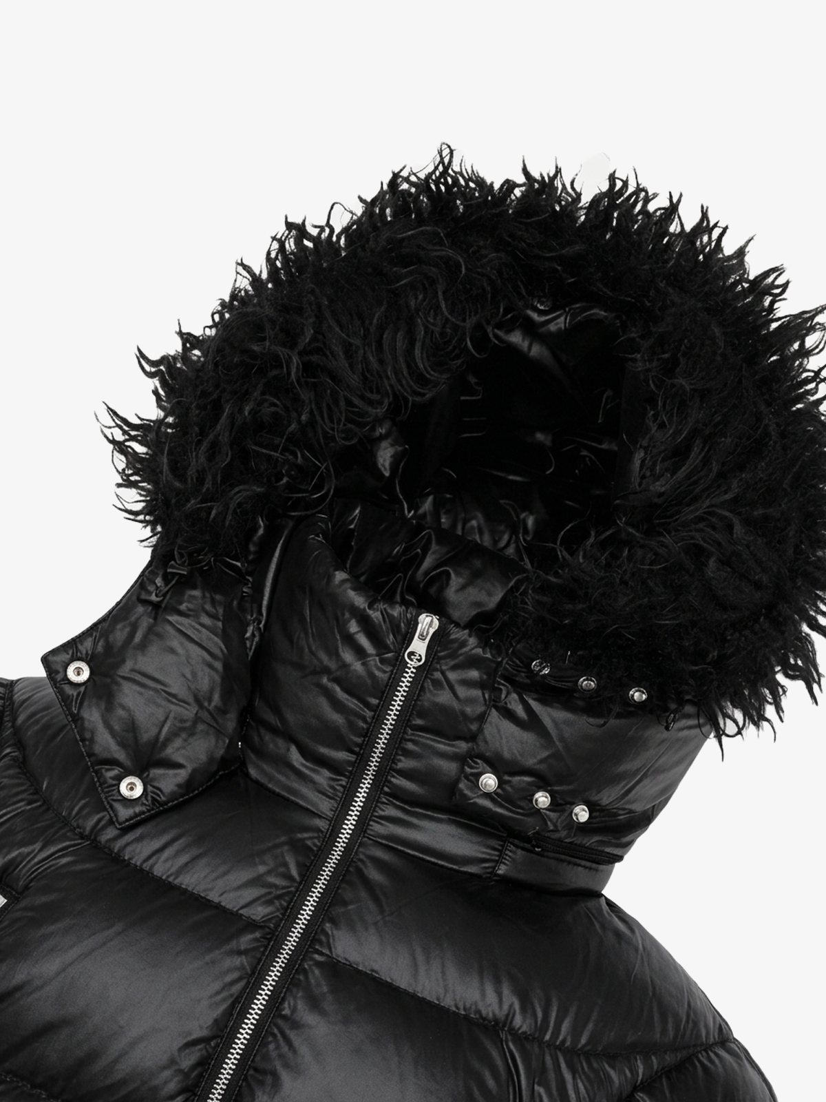 Detachable Fur Collar Puffer Jacket