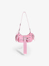 Studded Belt Buckle Shoulder Bag