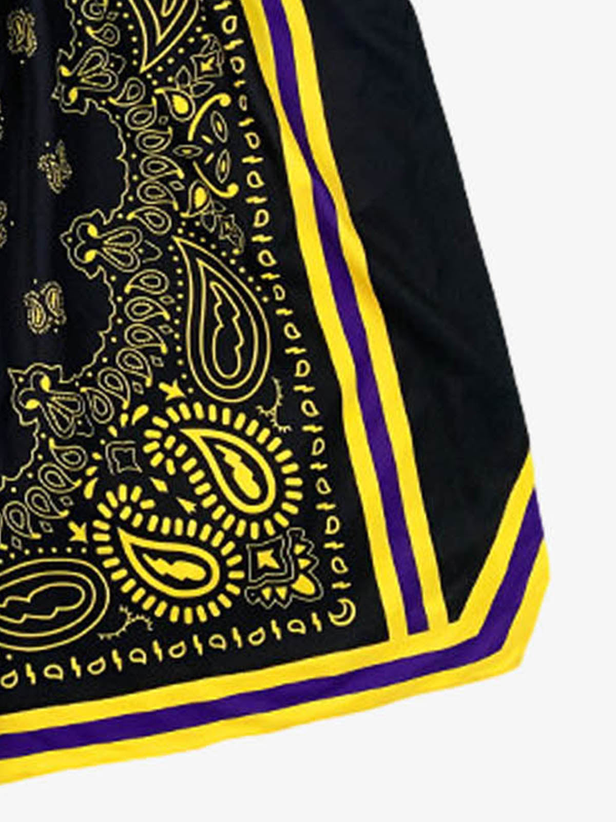 Polyester Snake Print Athletic Shorts with Bold Logo Design 