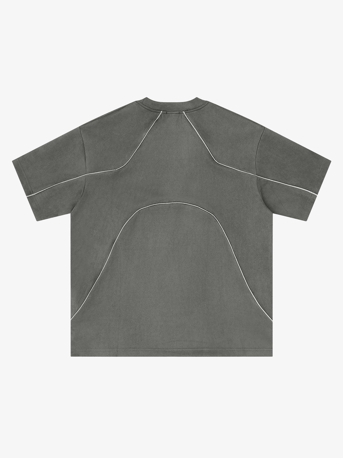 Reflective Striped Suede Tee