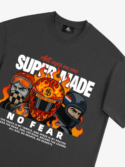 Motorcycle racing graphic T-shirt 
