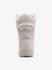 Futuristic Ribbed Padded Boots