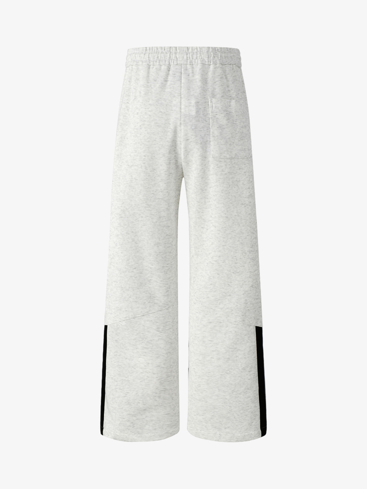 Retro Motorcycle Colorblock Structure Drape Pants 