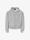 Studded Zip Hoodie