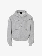 Studded Zip Hoodie