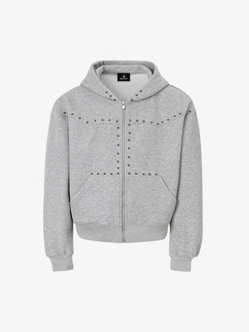 Studded Zip Hoodie