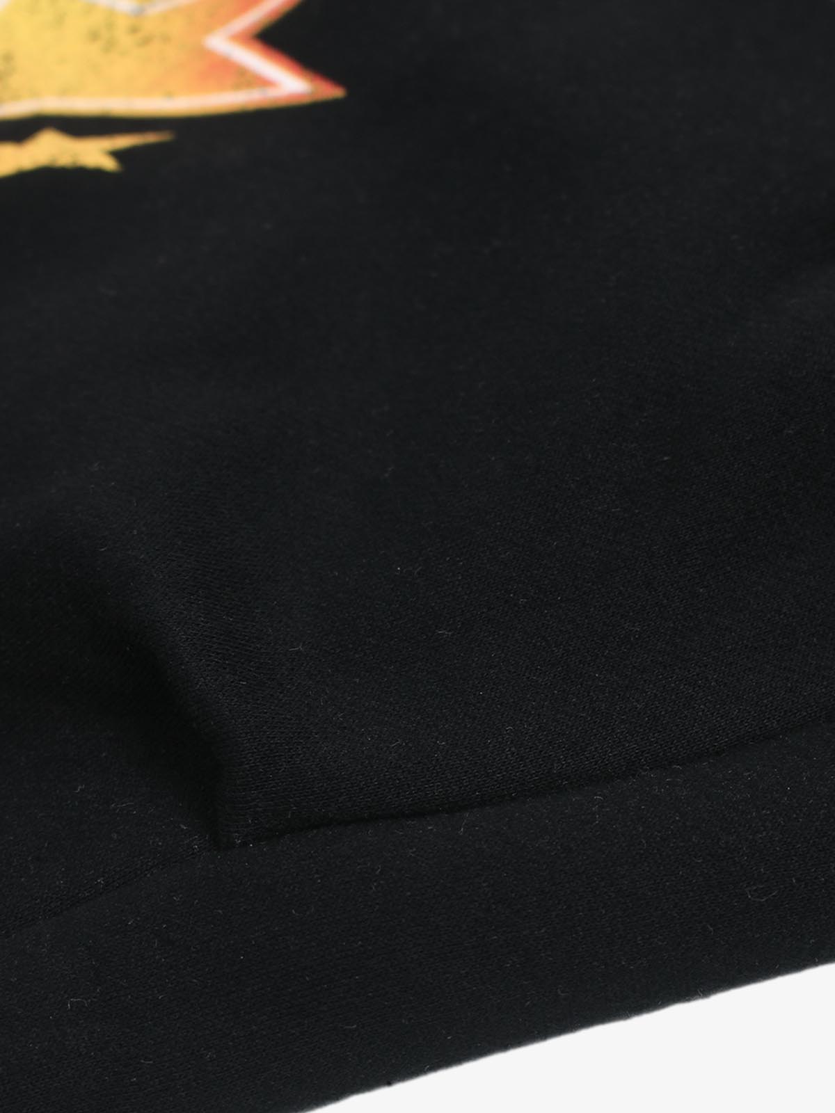 Retro Contrast Letter Star Print Fleece-Lined Sweatpants 