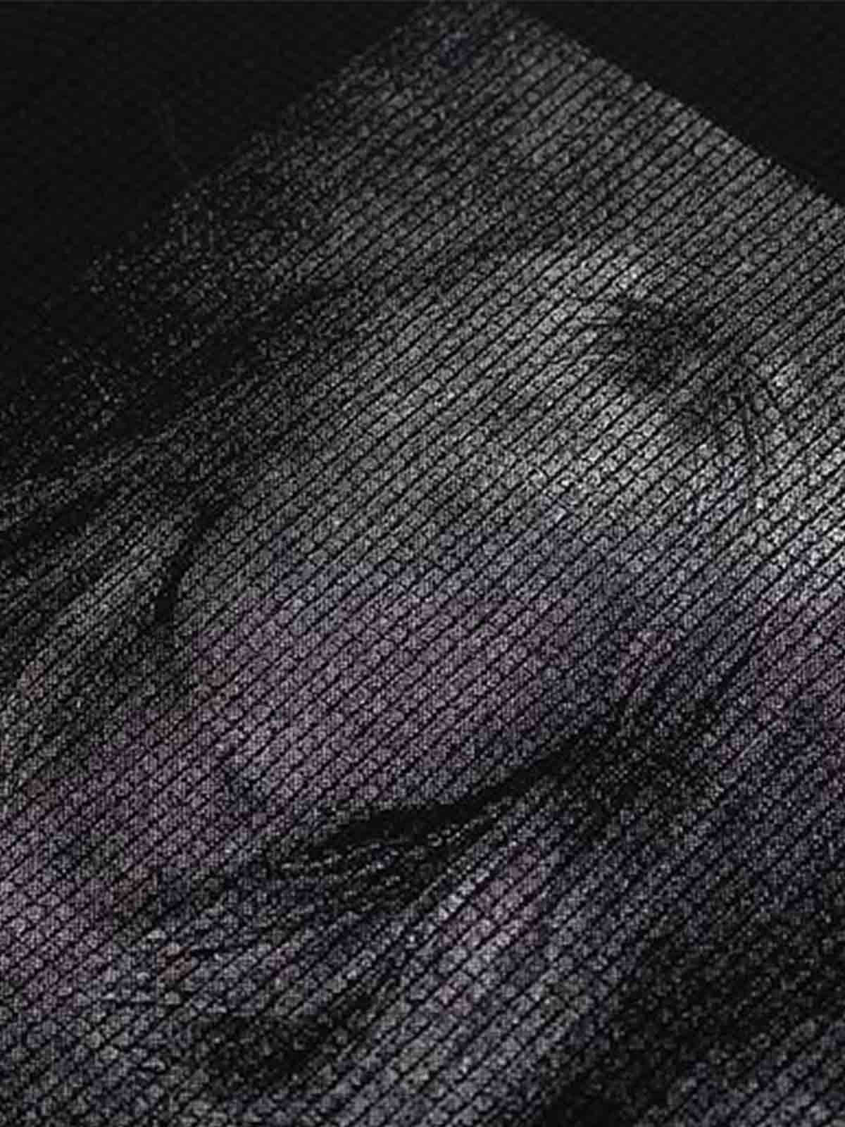 Faceless Portrait Waffle Knit T-Shirt 