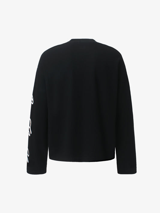 Liberty Stamp Grafik Waffel Langarmshirt