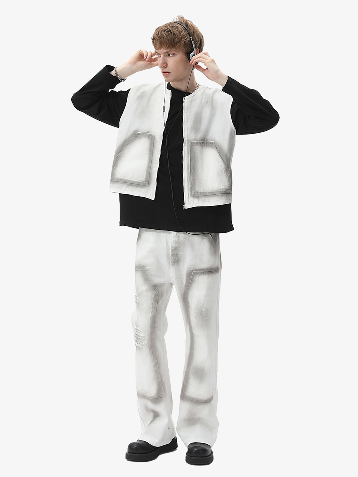 Camouflage Print Hooded Jumpsuit 