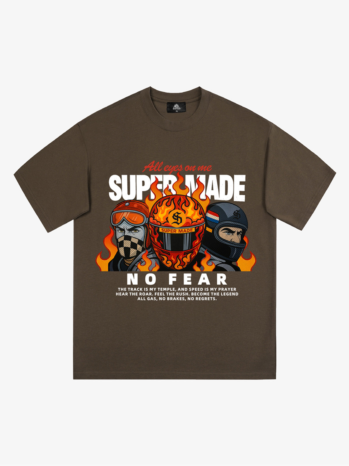 Motorcycle racing graphic T-shirt 